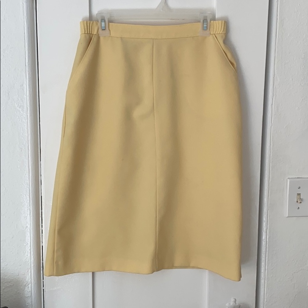 Yellow 70s A-line skirt